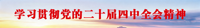 学习贯彻党的二十届四中全会精神